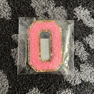 Stoney Clover Lane Glitter Varsity Letter Patch - GUAVA